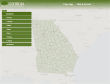 Tablet Screenshot of georgiaoutdoormap.com